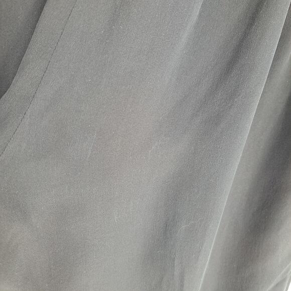 Citron Santa Monica 100% Silk Straight Leg Pant Washable Black Women's Size 0X - Picture 7 of 10